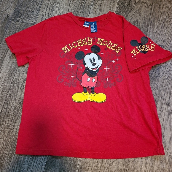 Disney's Mickey Mouse Red plus size Women's T Shirt 1XL - Picture 2 of 6